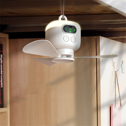 W 9003, Con Luz De Ventilador Recargable Inalámbrica, Para A