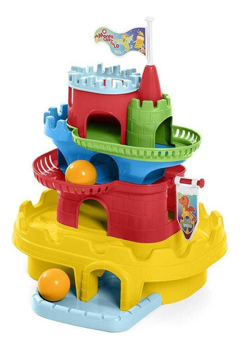 Brinquedo Monta Castelo Tateti Calesita Ref.893 Amarelo