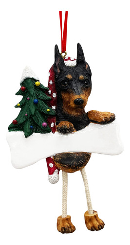 Figura Decorativa De Pinscher En Miniatura Con Diseno De Pat