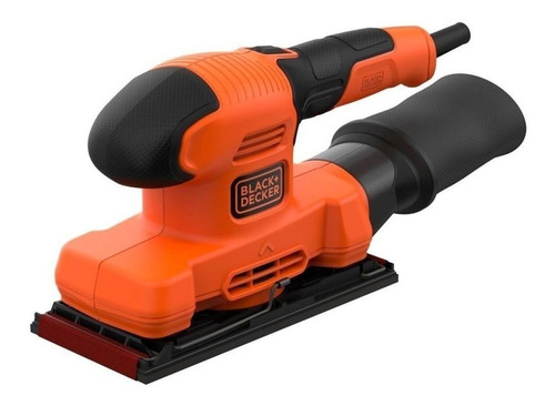 Lixadeira   orbital Black+Decker BEW220  preta e laranja 150W 230V