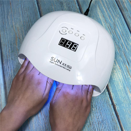 Imagen 9 de 10 de Cabina Uñas Uv Led Sun X5 80w Semipermanente Esculpidas