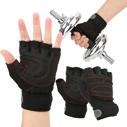 Guantes De Ciclismo Unisex Antideslizantes De Medio Dedo Par