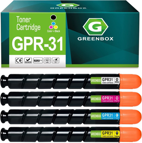 Set De 4 Toner Para Canon Gpr-31 Npg-46 Exv29 Imagerunner C5