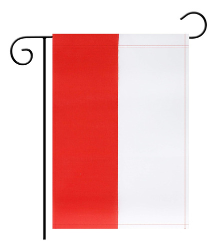 Bandera De Jardín, Bandera De Jardín Con Postes De Polonia, 