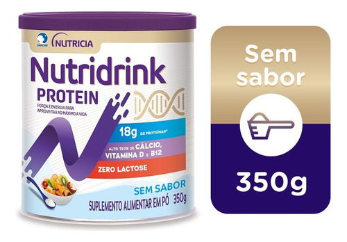 Nutridrink Protein Em Pó Sem Sabor 350g Danone