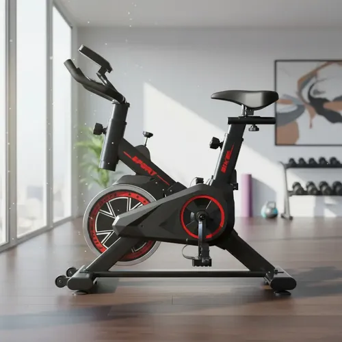 Bike Spinning Social Fit Premium Sport 10kg Preto E Vermelho 127/220v