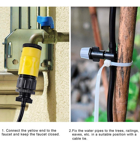 Imagen 6 de 7 de Sistema De Riego Kit Riego Automatico Riego Para Jardin Casa