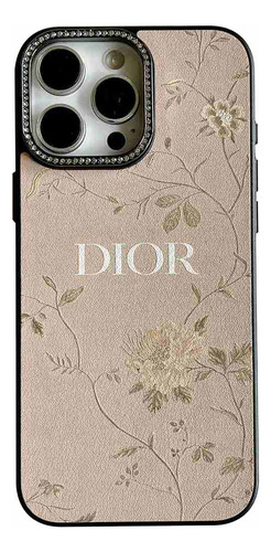 Funda Antihuellas Diamon Camera Silk Pattern Para iPhone 13, 14, 15, 16 Pro Max