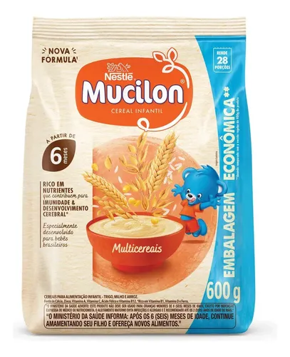Cereal Infantil Mucilon Multicereais 600g