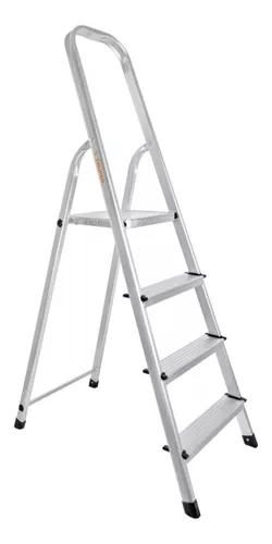 Escalera Tubular Plegable 4 Peldaños Tipo Iii Truper 16765