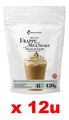 Frappe Milkshake Dulce De Leche 420g Cremuccino Licuado Café