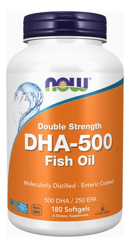 Dha-500 Fish Oil 180 Sofgels Marca Now Made In Eeuu 