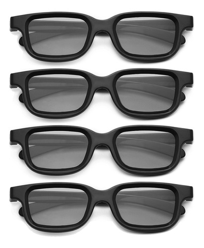 Gafas 3d Pasivas Polarizadas De 4 Piezas Para Televisores 3d