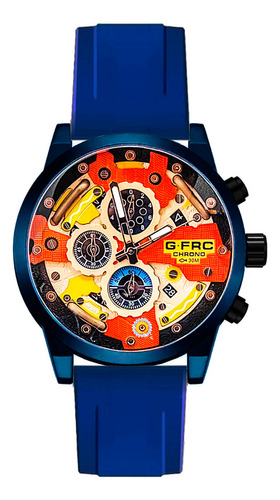 Reloj G-force Original H3788g Crono Calendario + Estuche