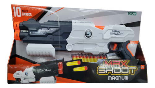 Pistola Lanza Dardos Max Shoot Mod. Magnum 10 Dardos Ditoys