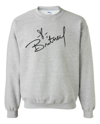 Sudadera Britney Spears Firma Autografo Sin Gorro