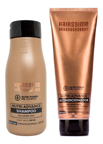 Hairssime Nutri Advance Shampoo + Acondicionador Chico 3c