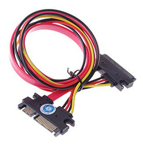 Smakn (tm) 22-pin (7 + 15) Sata Macho A Hembra De Datos Y Ca