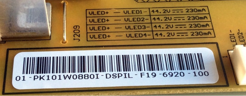 Fuente Toshiba Pk101w0880i / Fsp093-3fs01 / Modelo 40l310u (Usado)