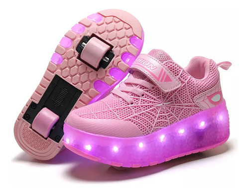 Patines De Ruedas Con Luces Led Recargables, Tipo Spederman