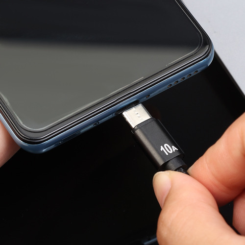 Cable De Datos De Carga Rápida De 120 W, 10 A, Cable Usb Tip