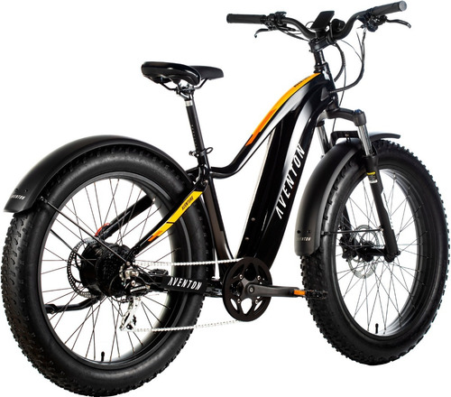 Imagen 2 de 2 de Bicicleta Eléctrica Paso A Paso Aventon Aventure Fire Black