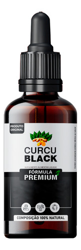 Curcu Black Gotas 30ml - Fórmula Concentrada Curcublack Sabor Imediato