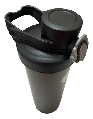 Shaker Acrílico Con Batidor Acero Inoxidable 750ml Librebpa Negro