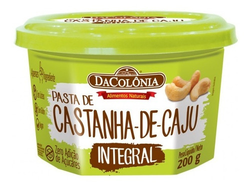 Pasta De Castaña Cajú Integral (crema) 200g