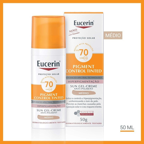 Eucerin Pigment Control Gel Creme Médio Fps 70 50ml