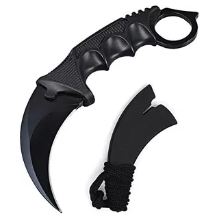 Karambit Knife, Tactical Combat Karambit Neck Knife, Cs...