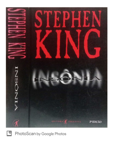 Insônia Stephen King - Objetiva 2 Edição - 1995 Bom Estado