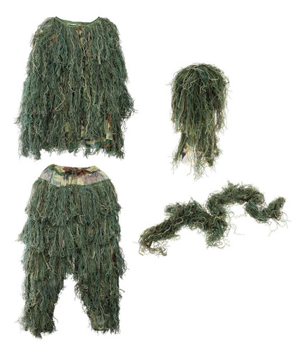 Con Capucha Elástica Ghillie Se Adapta A Los Pantalones De