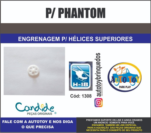 Phantom 1308 - H-18 -  Engrenagem Das Hélices Superiores