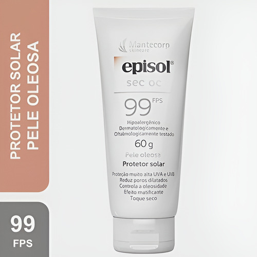 Protetor Solar Mantecorp Episol Sec Oc Rosto Fps 99 60ml Lev