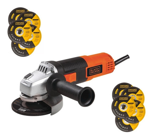 Amoladora 115mm 820w Con Discos Black + Decker G720n
