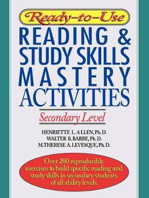 Libro Ready-to-use Reading & Study Skills Mastery Activit...