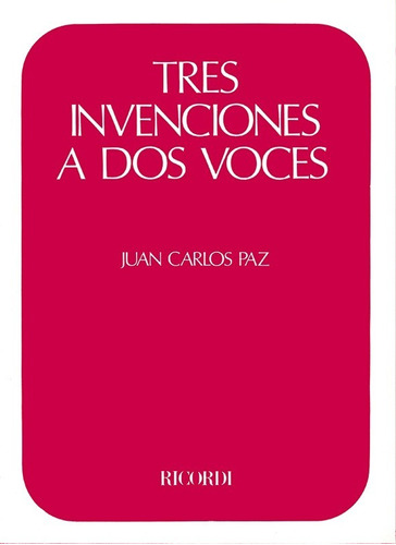 Tres Invenciones A Dos Voces|ba13330