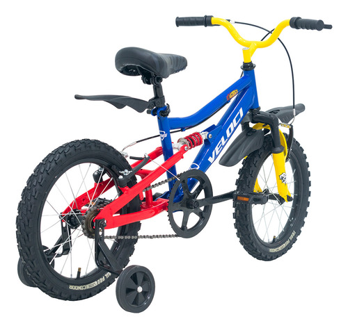 Bicicleta Veloci Heroes Rodada 16 Azul Infantil Tamaño del cuadro S