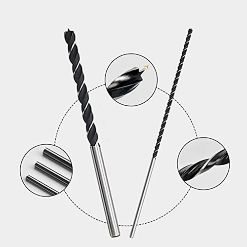 .. Juego De 7 Brocas Extralargas For Madera, 12 Pulgadas Y
