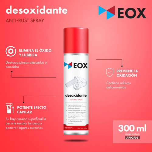 Desoxidante Lubricante Rost Off Eox 300 Ml