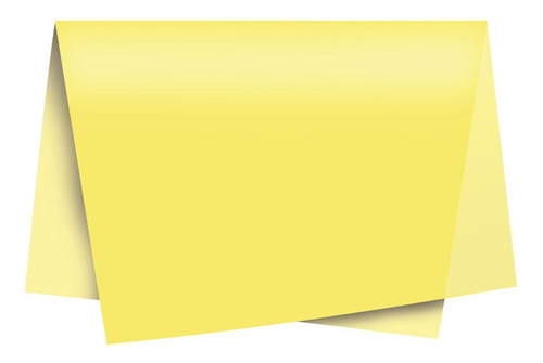 Papel De Seda Liso 49x69cm C/100 Folhas Cor Liso Amarelo