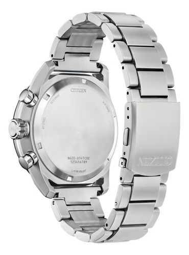 Reloj Citizen Avion A143c-02, 45 mm, acero inoxidable azul, plateado