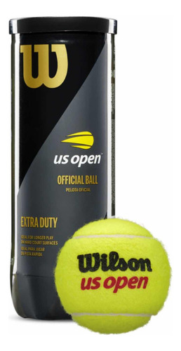 Tarro Tubo 3 Pelotas Bolas Tenis Wilson Us Open Extra Duty