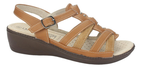 Sandalia Chalada Mujer Lupe-2 Camel Comfort