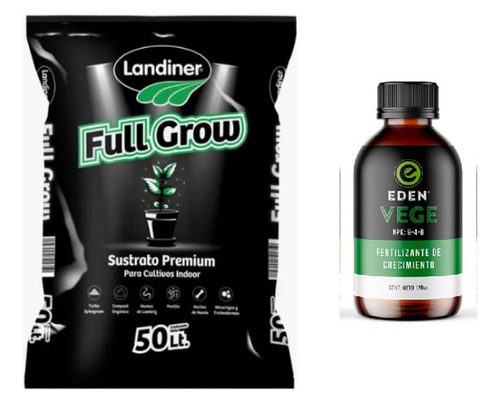 Full Grow 50 Lt Eden Fertilizante Vege 250 Ml