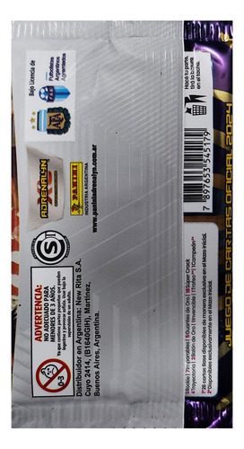 Revista Cartas Adrenalyn Panini Fútbol Argentino 5 Cartas Af