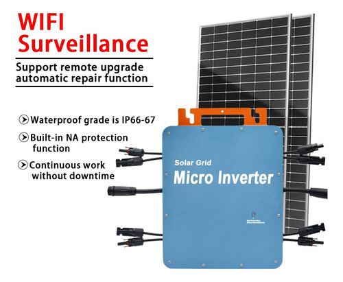 2000w Micro Inversor Solar,mppt Grid Wifi Microinversor Ip65