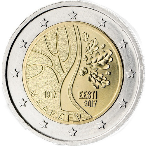 Estônia 2017 - Independência Da Estônia - 2 Euros Com - F C