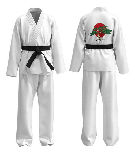 Karate Kid Taekwondo Traje Cosplay Niños Adulto Blanco